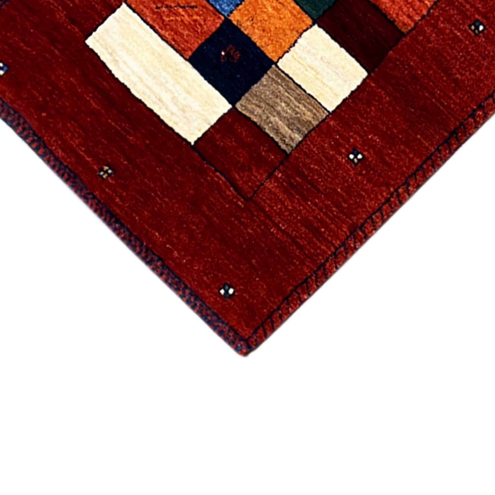 Roter Gabbeh Teppich Läufer 254x79 cm - German Carpet Shop