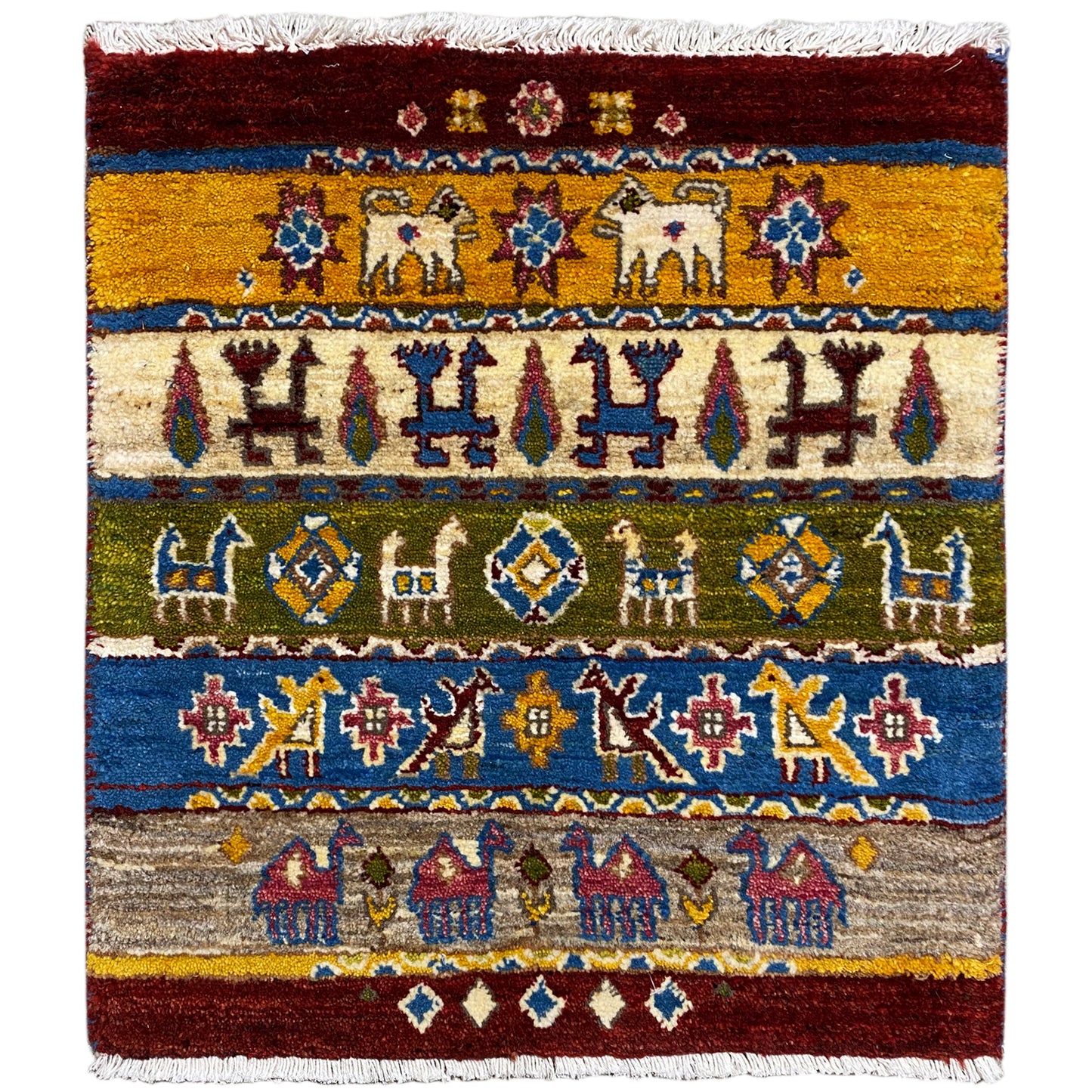 Gabbeh Teppich Lori 65x56 cm - German Carpet Shop