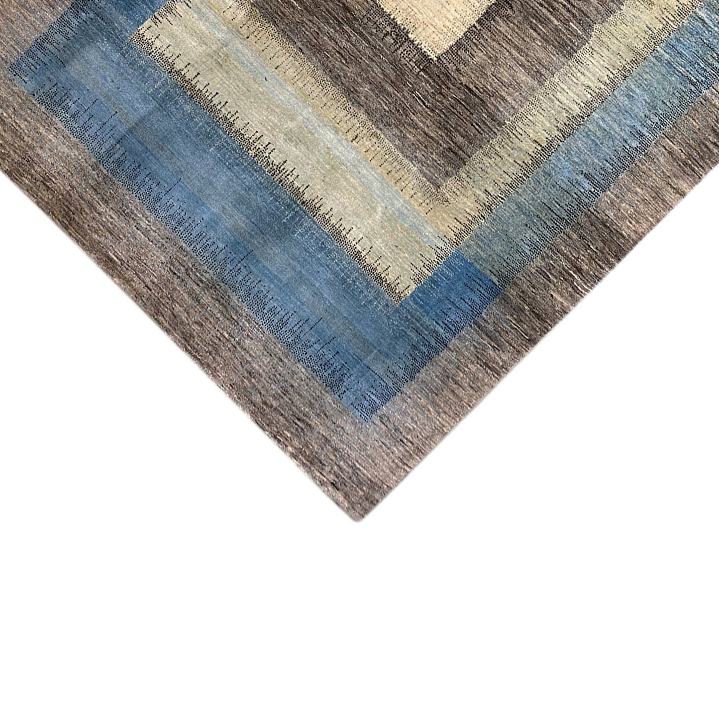 Gabbeh Exklusiver Teppich Grau 295x193 cm - German Carpet Shop