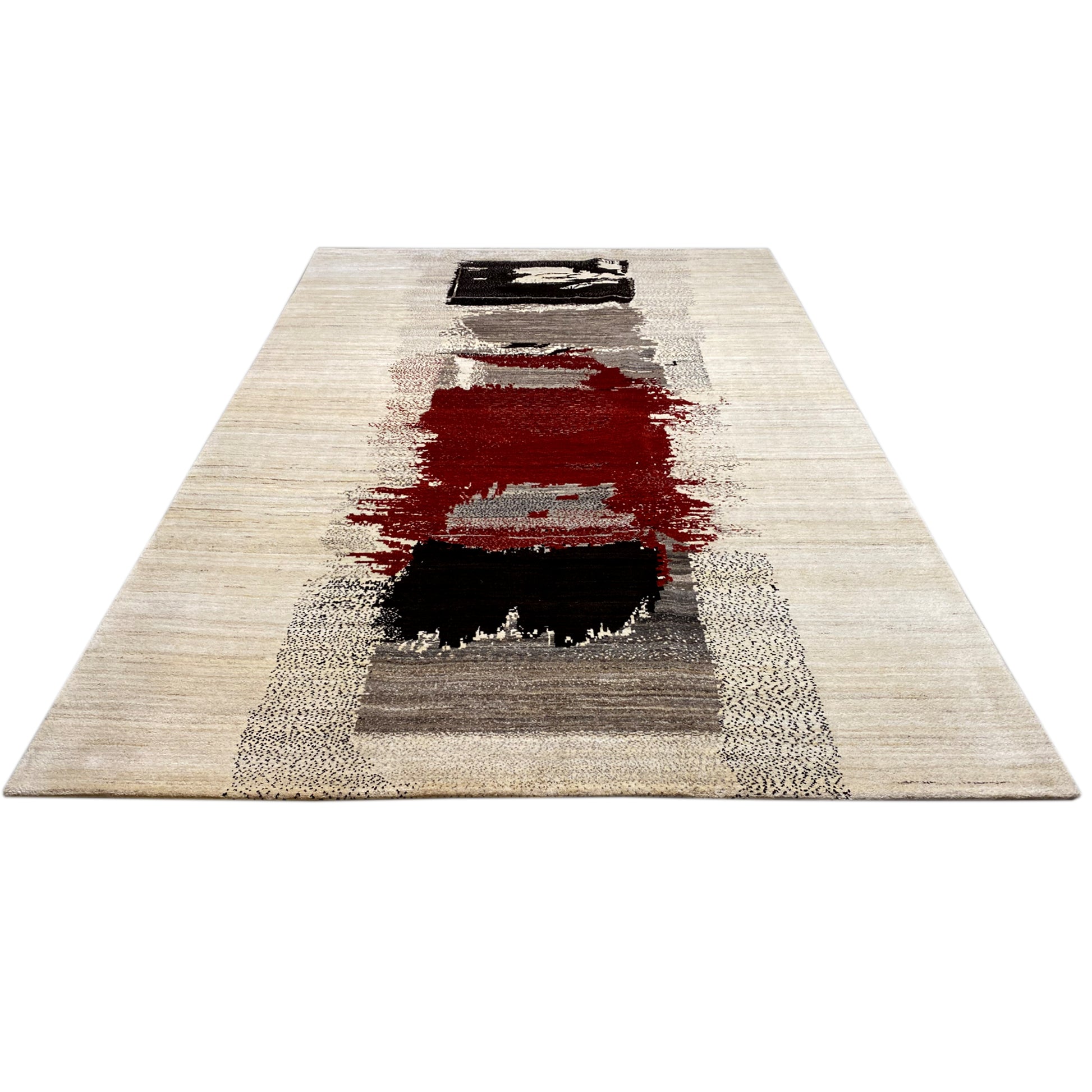 Gabbeh Exklusiver Teppich Rot 344x244 cm - German Carpet Shop