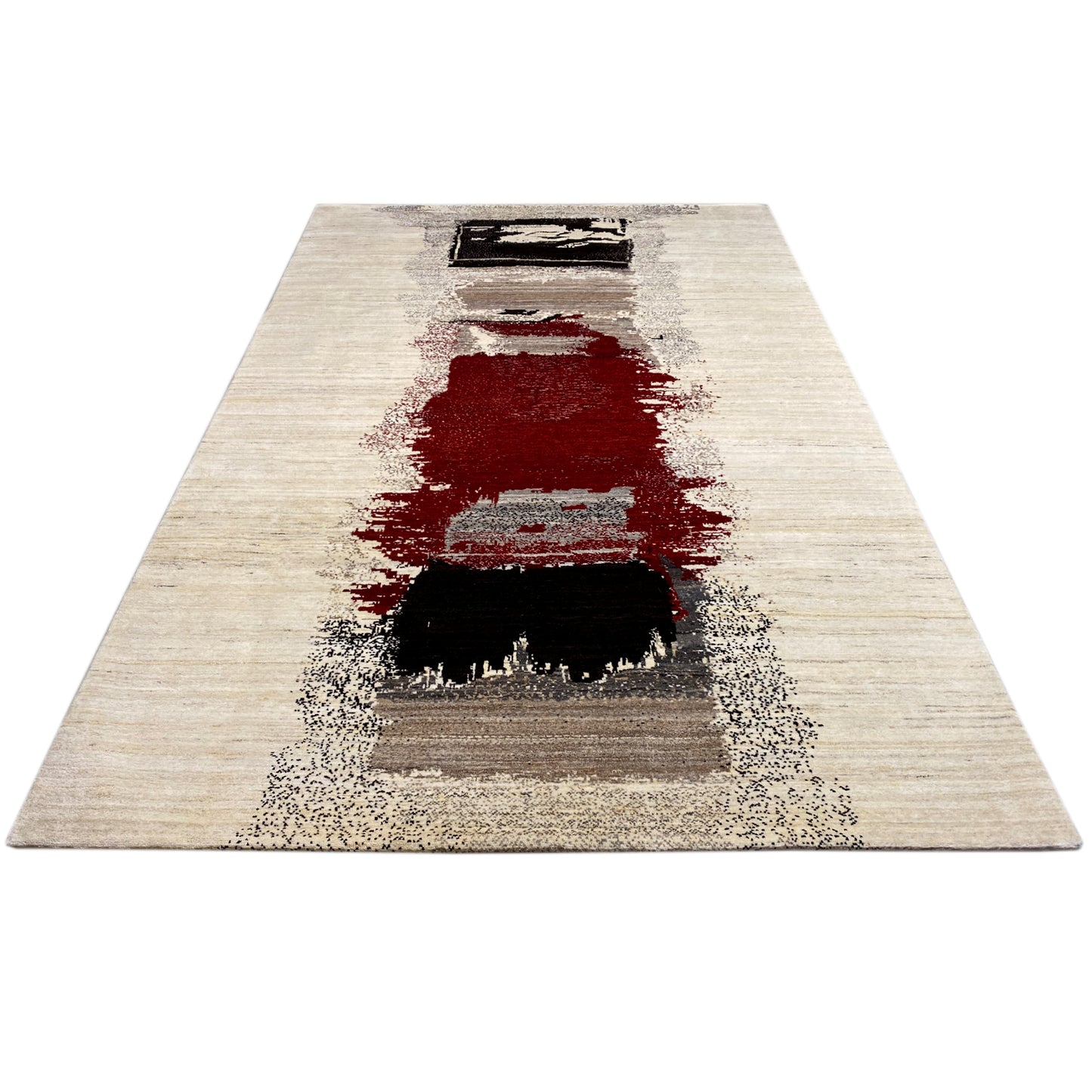 Gabbeh Exklusiver Teppich Rot 305x197 cm - German Carpet Shop