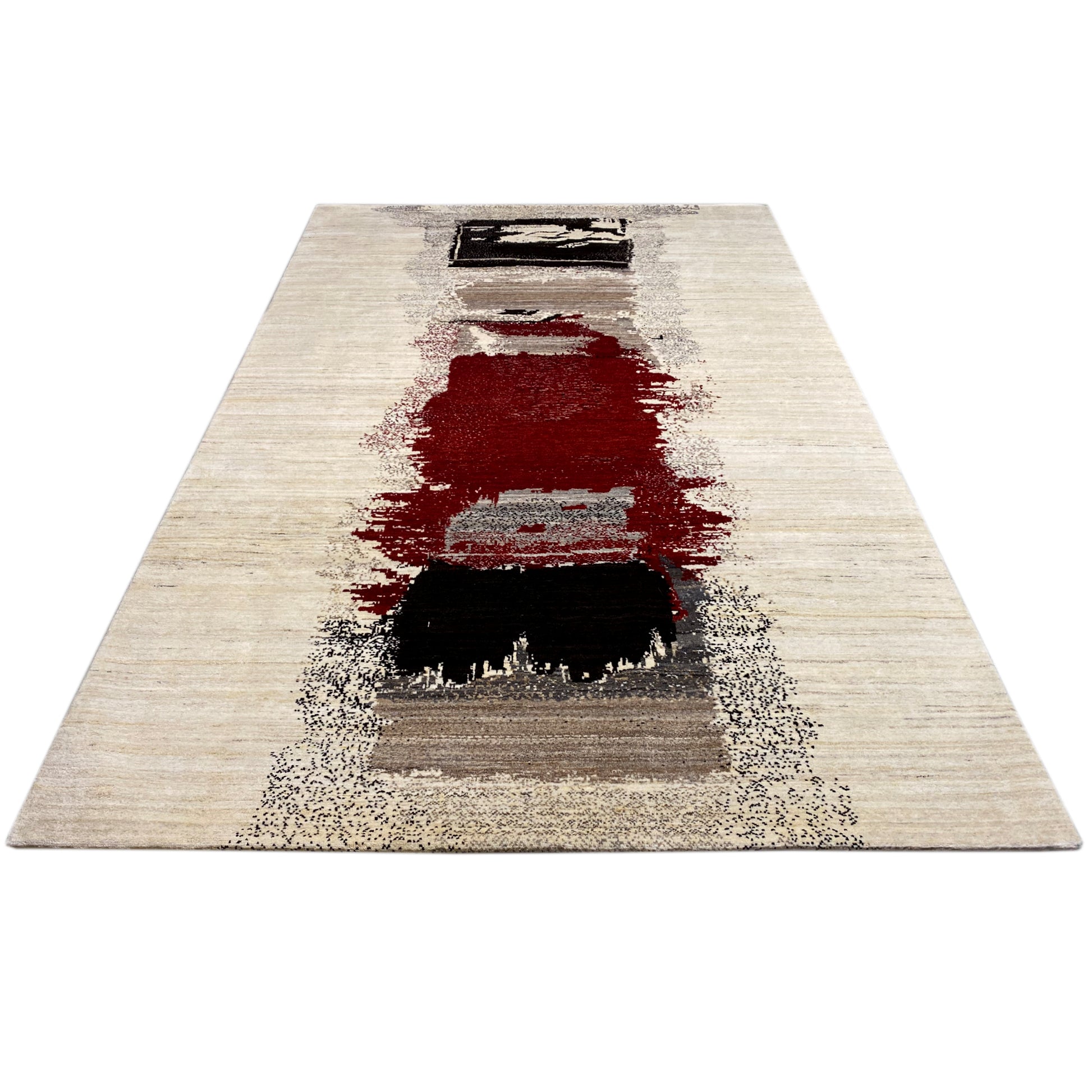 Gabbeh Exklusiver Teppich Rot 305x197 cm - German Carpet Shop