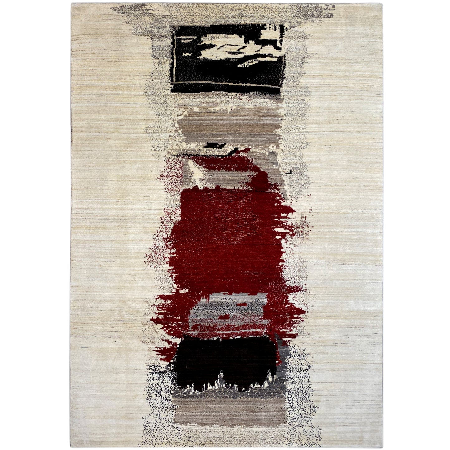 Gabbeh Exklusiver Teppich Rot 305x197 cm - German Carpet Shop