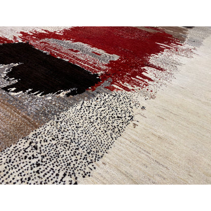 Gabbeh Exklusiver Teppich Rot 298x248 cm - German Carpet Shop