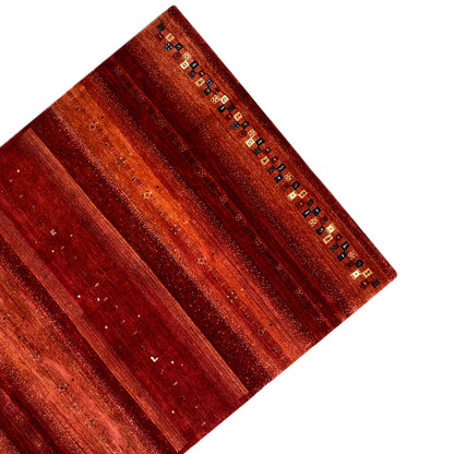 Gabbeh Exklusiver Teppich, Rot, 300x248 cm - German Carpet Shop