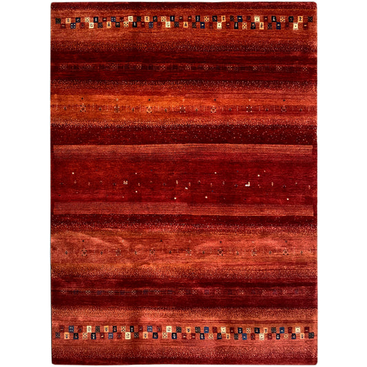 Gabbeh Exklusiver Teppich, Rot, 300x248 cm - German Carpet Shop