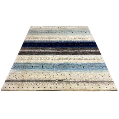 Gabbeh Exklusiver Teppich Blau 267x206 cm - German Carpet Shop