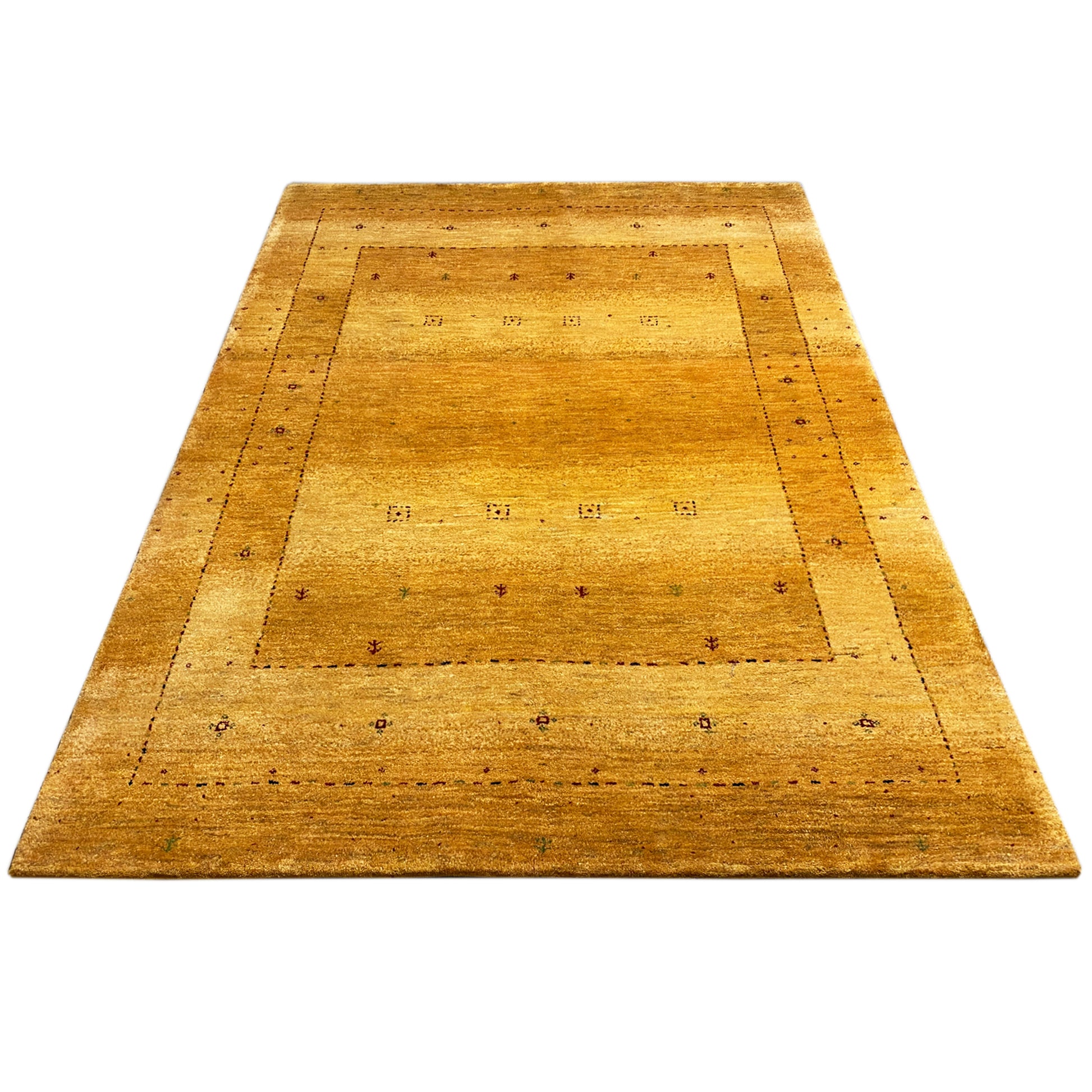 Gabbeh Teppich 235x169 cm Gold