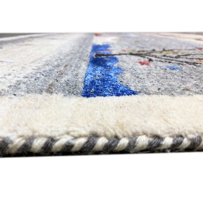 Gabbeh Lori Teppich, 237x166 cm - Handgesponnene Wolle - German Carpet Shop