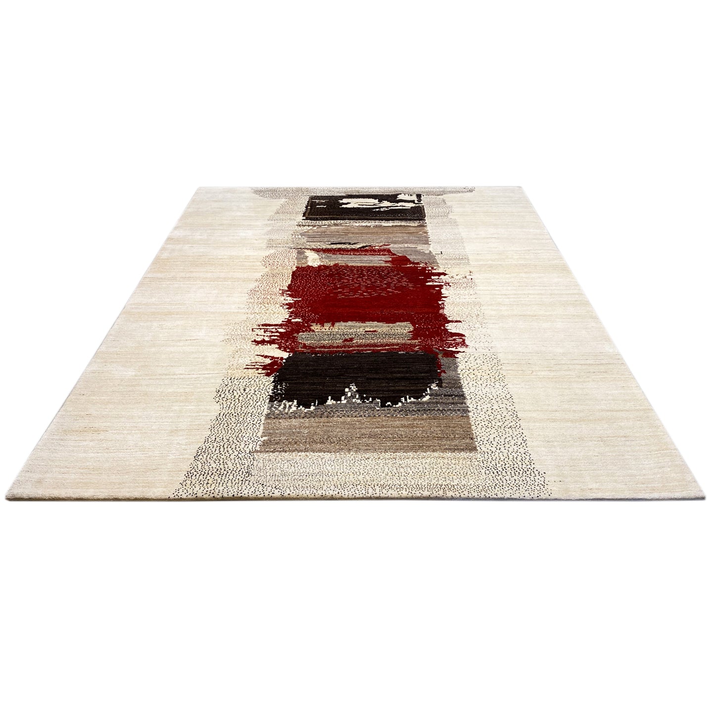 Gabbeh Exklusiver Teppich Rot 305x252 cm - German Carpet Shop