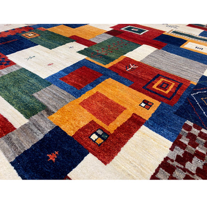 Gabbeh Exklusiver Teppich Beige 349x249 cm - German Carpet Shop