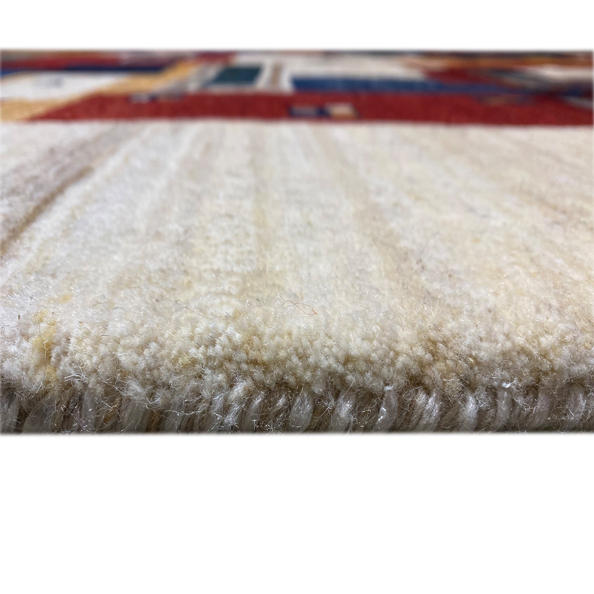 Gabbeh Exklusiver Teppich Beige 349x249 cm - German Carpet Shop