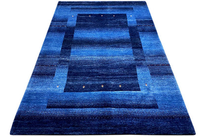 Blauer Gabbeh Teppich 170x240cm - German Carpet Shop