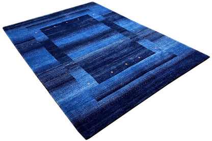 Blauer Gabbeh Teppich 170x240cm - German Carpet Shop