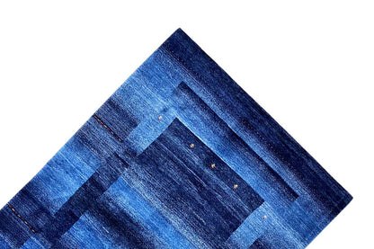 Blauer Gabbeh Teppich 170x240cm - German Carpet Shop