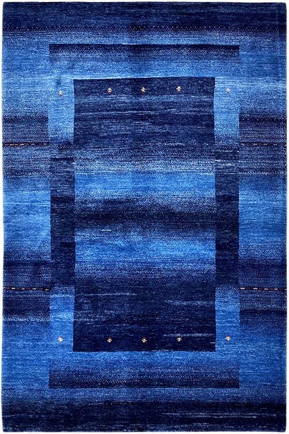 Blauer Gabbeh Teppich 170x240cm - German Carpet Shop