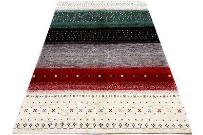 Mehrfarbiger Gabbeh Teppich (170x240 cm / 6x8 ft) - German Carpet Shop