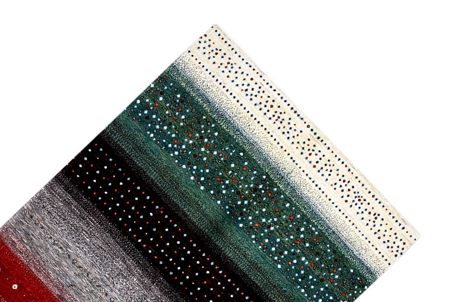 Mehrfarbiger Gabbeh Teppich (170x240 cm / 6x8 ft) - German Carpet Shop