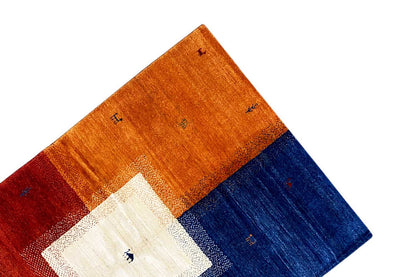 Mehrfarbiger Gabbeh Teppich (170x240 cm / 6x8 ft) - German Carpet Shop