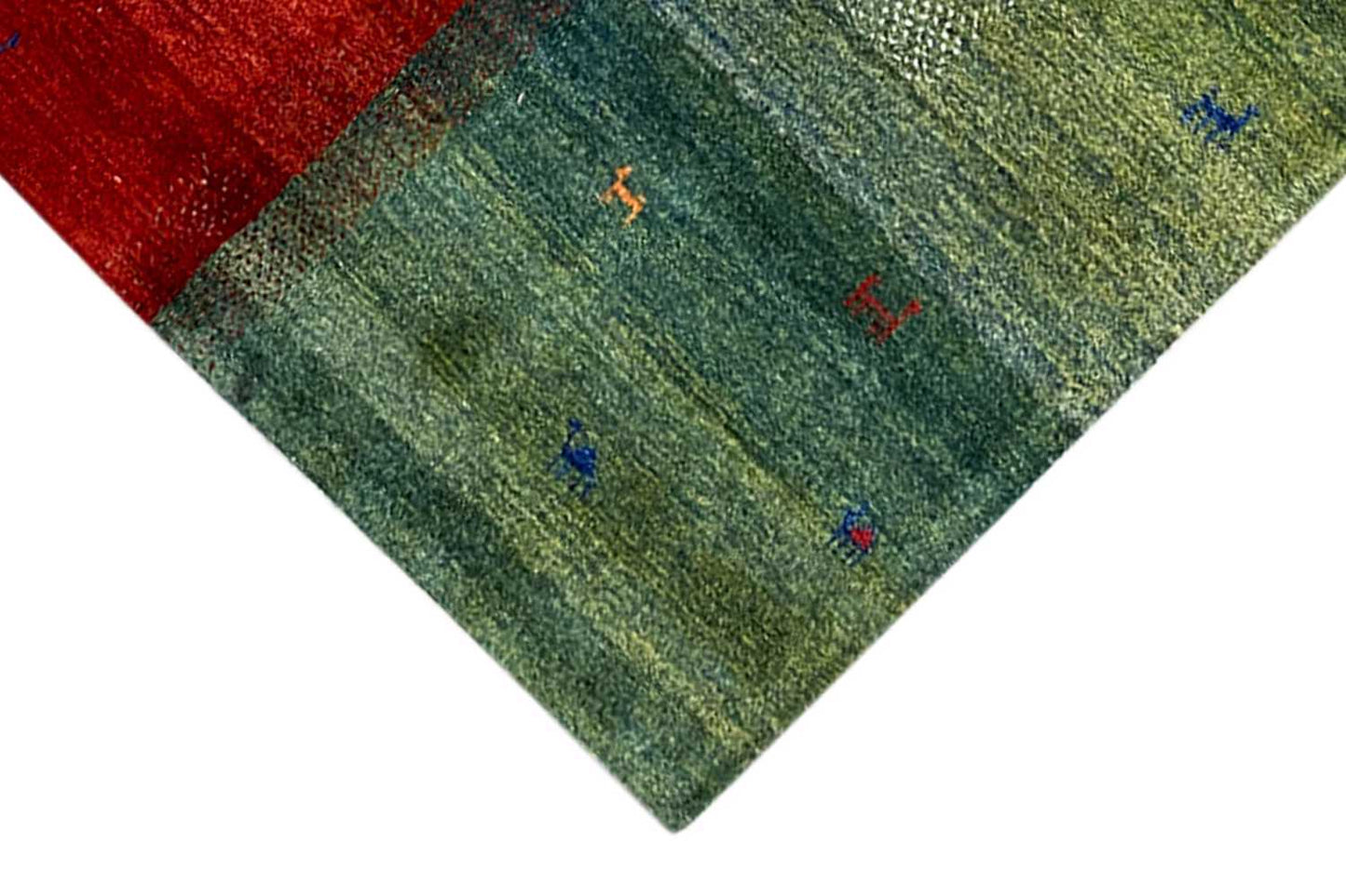 Mehrfarbiger Gabbeh Teppich (170x240 cm / 6x8 ft) - German Carpet Shop