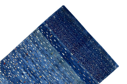 Blauer Gabbeh Teppich 170x240cm - German Carpet Shop