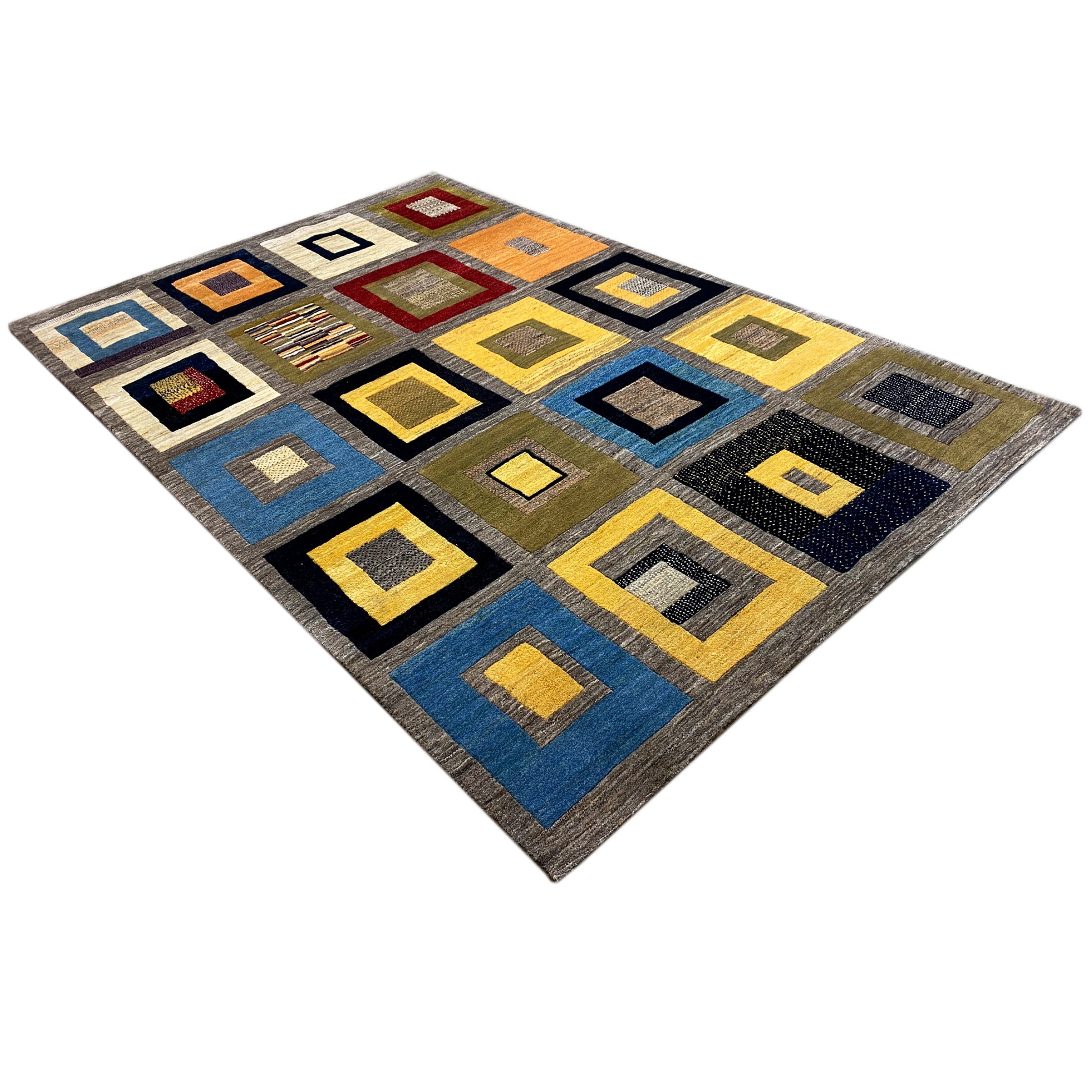 Gabbeh Exklusiver Teppich Grau 304x200 cm - German Carpet Shop