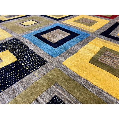 Gabbeh Exklusiver Teppich Grau 304x200 cm - German Carpet Shop