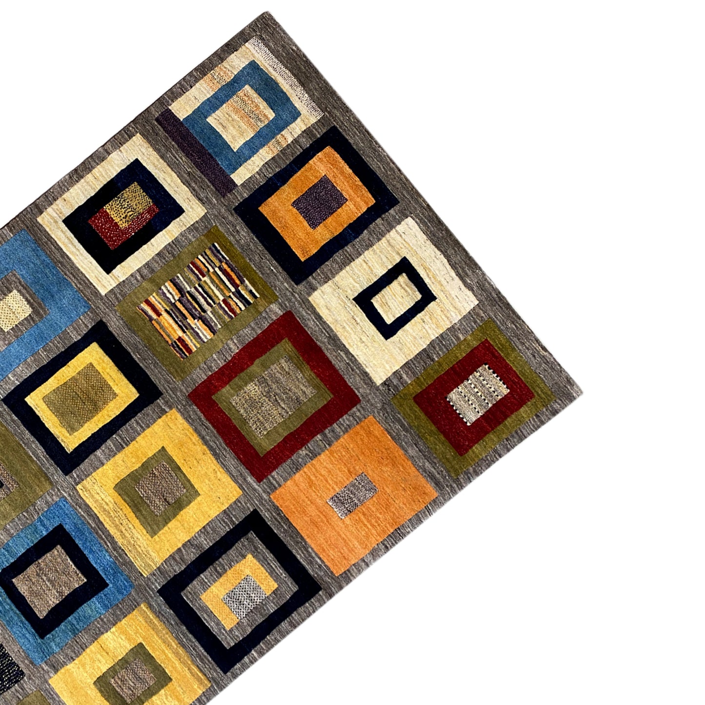 Gabbeh Exklusiver Teppich Grau 304x200 cm - German Carpet Shop