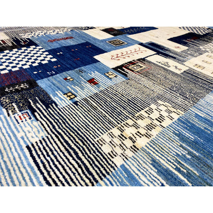 Abstrakter Gabbeh Teppich, 241x169 cm - German Carpet Shop