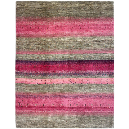 Gabbeh Exklusiver Teppich Rosa 288x247 cm - German Carpet Shop