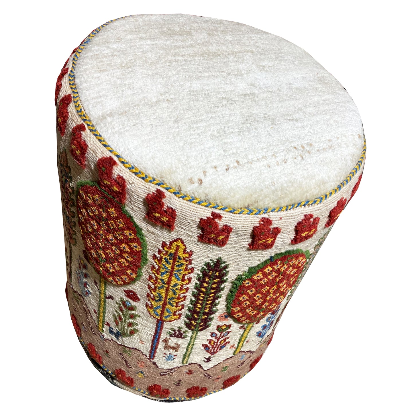 Bunter Soumakh Hocker 116x43x38 cm - German Carpet Shop