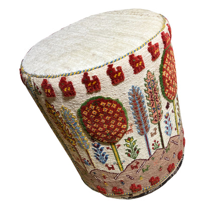 Bunter Soumakh Hocker 116x43x38 cm - German Carpet Shop