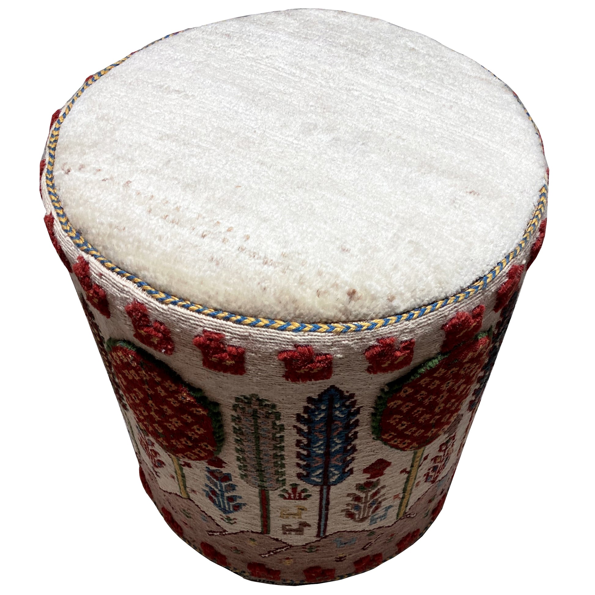 Bunter Soumakh Hocker 116x43x38 cm - German Carpet Shop