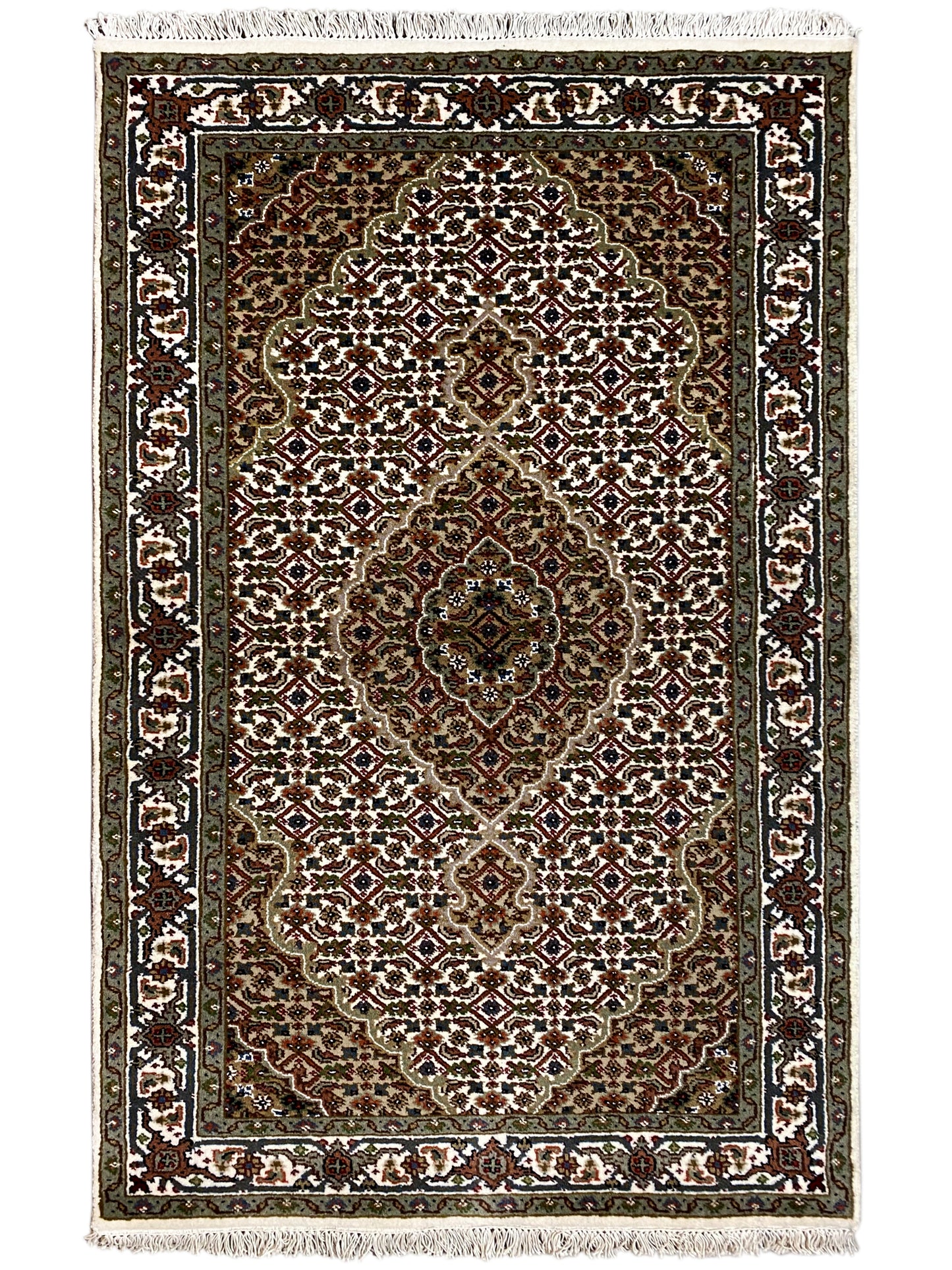 Indo Tabriz Carpet - (165x90 cm)