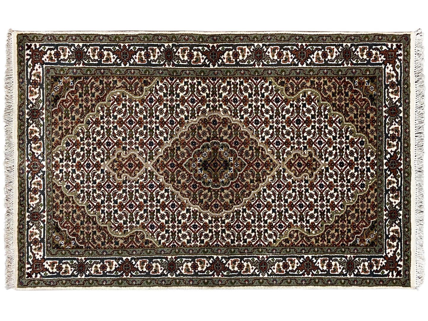 Indo Tabriz Carpet - (165x90 cm)