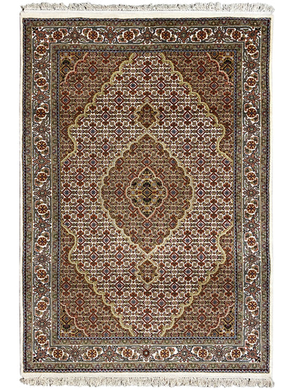 Indo Tabriz Carpet - (184x123 cm)