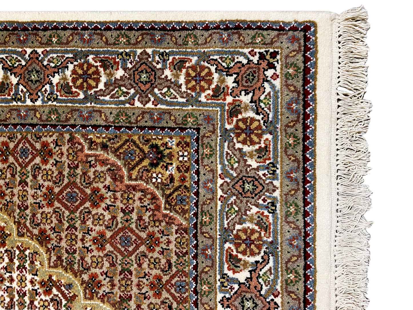 Indo Tabriz Carpet - (184x123 cm)
