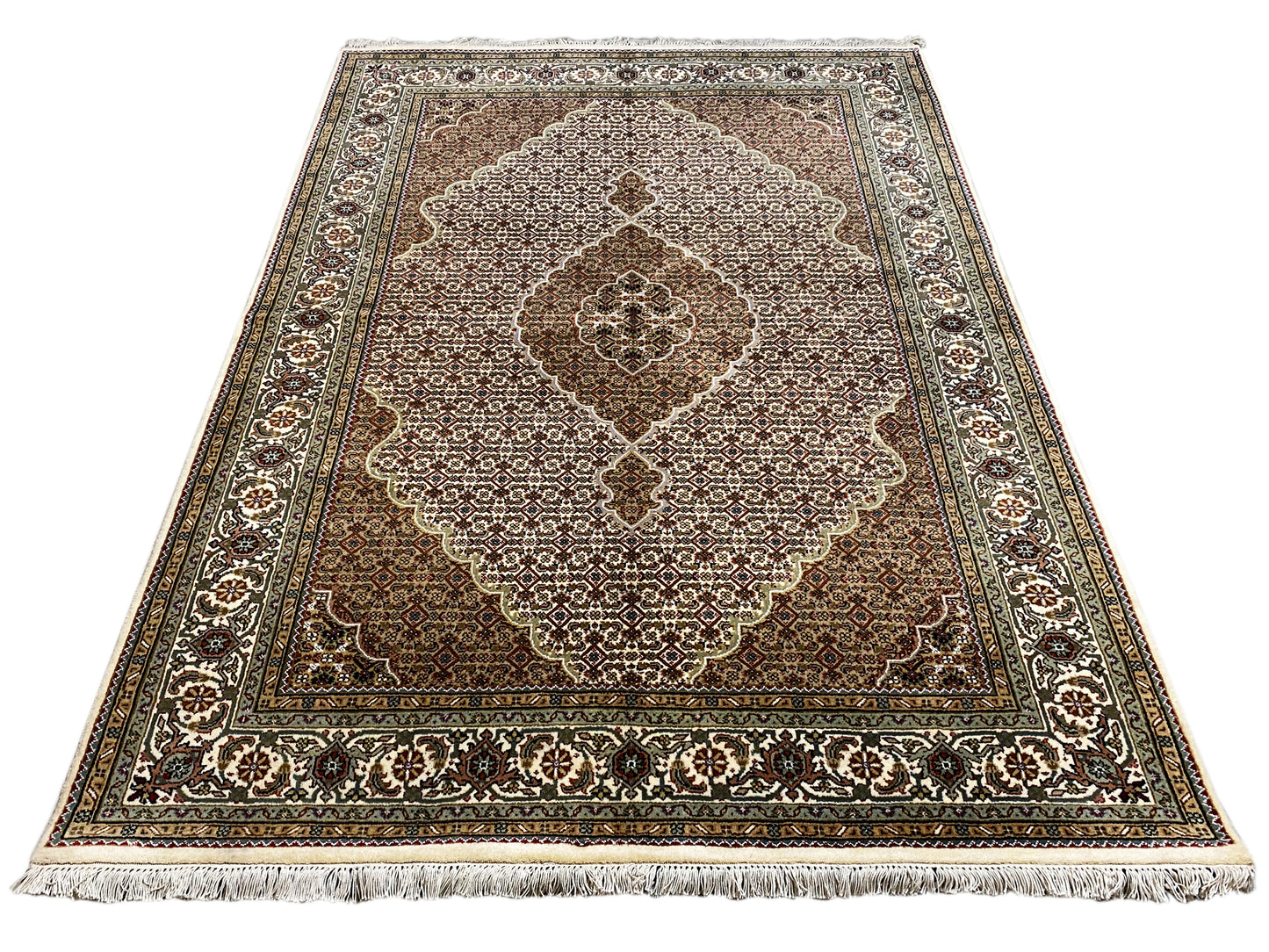 Indo Tabriz Carpet - (245x170 cm)