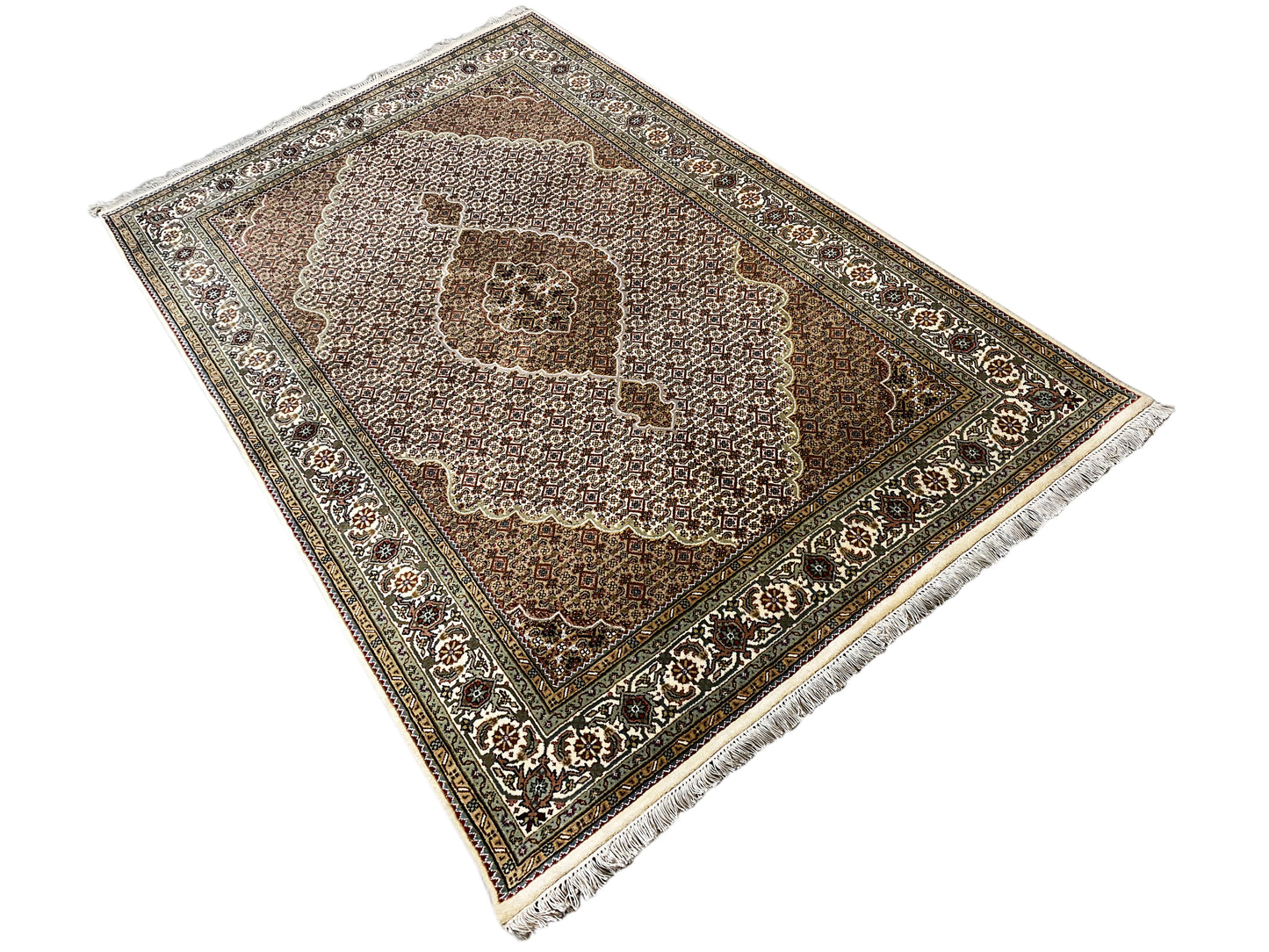 Indo Tabriz Carpet - (245x170 cm)