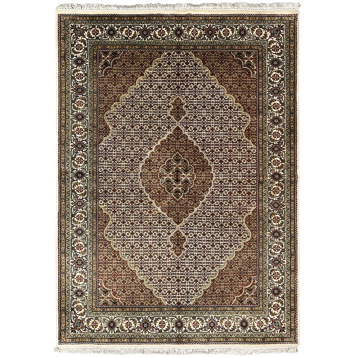 Indo Tabriz Carpet - (245x170 cm)