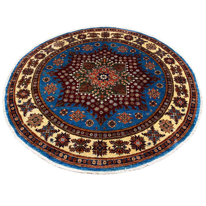Runder Kazak Teppich, 197x196 cm - German Carpet Shop