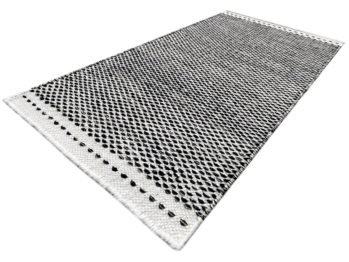 Kelim Rug Black - 60x90 cm