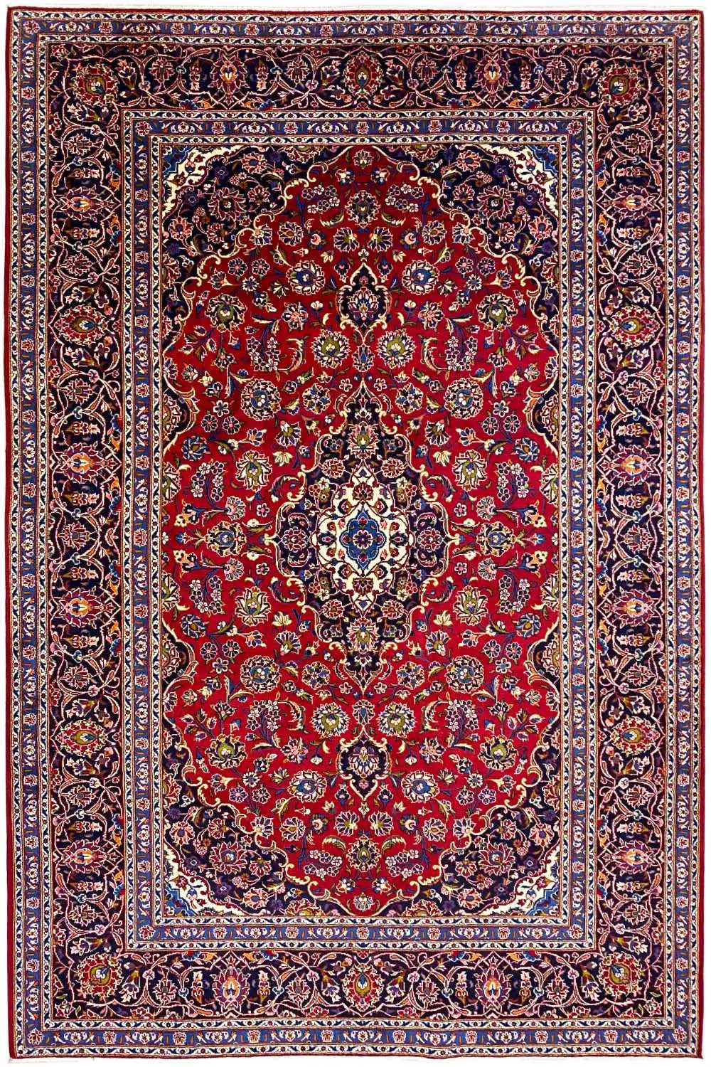 Keshan - Rot (307x206 cm) - German Carpet Shop