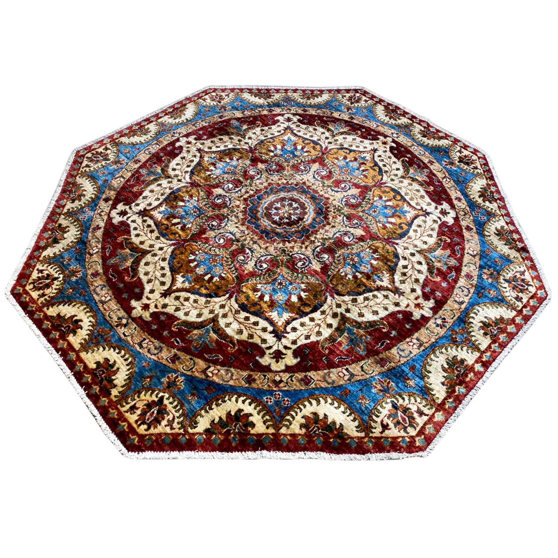Achteckiger Khorjin Teppich, 177x171 cm - German Carpet Shop