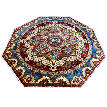 Achteckiger Khorjin Teppich, 177x171 cm - German Carpet Shop