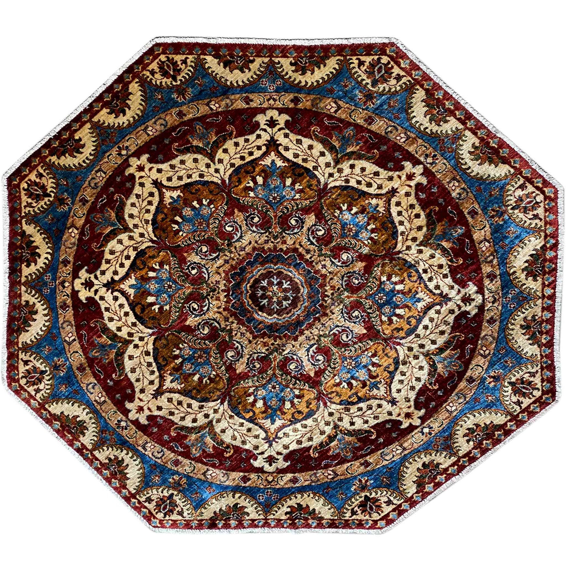 Achteckiger Khorjin Teppich, 177x171 cm - German Carpet Shop