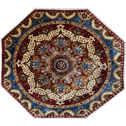 Achteckiger Khorjin Teppich, 177x171 cm - German Carpet Shop