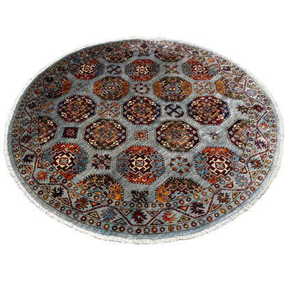 Runder Khorjin Teppich, 180x176 cm - German Carpet Shop