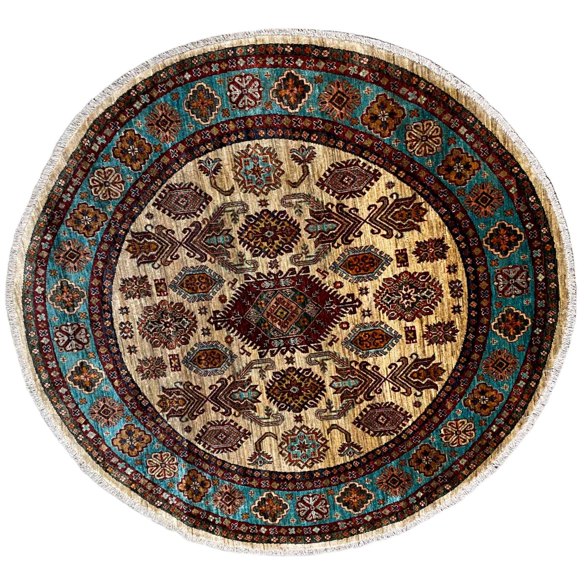 Runder Khorjin Teppich, 179x179 cm - German Carpet Shop