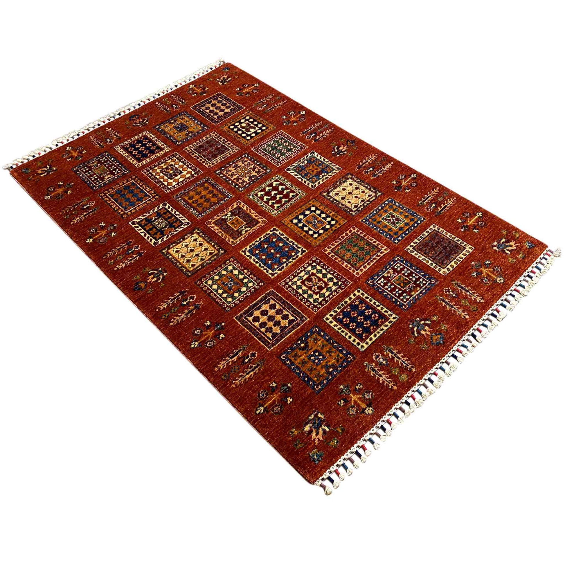 Khorjin Wollteppich, Ziegelrot, 163x108 cm - German Carpet Shop